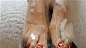 foot fetish sperm - Compilation of feet getting covered in sperm - Feet9