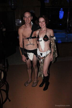 costume sex party swinger - Jacq and I at a Halloween swinger party group sex fun in the club