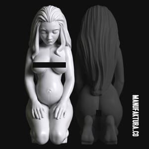 3d pregnant girls nude - STL file Sub Series 46 â€“ Naked Pregnant Female Prisoner Slaveãƒ»3D printer  design to downloadãƒ»Cults