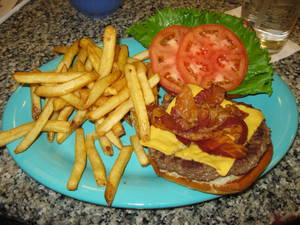 Disney World Porn - Bacon Cheeseburger & Fries from Beaches and Cream