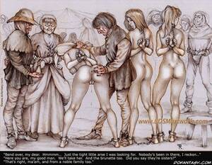 Marking Slave - Bdsm cartoons. You're mine, my hearties! And I always mark my own slaves  with fire!