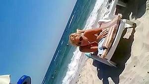 funny beach voyeur - Topless Beach Voyeur XXX Clip Featuring an Amazing Blonde Wife Slut Selfie  | AREA51.PORN