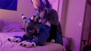 Cosplay Furry Costume Porn - Freaky Furry Copulation and Blowjob In Cute Wolf and Raccoon Costumes -  AnySex.com Video