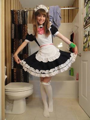 maids outfit transexual gangbang - I just love it when someone really likes to wear a French maid costume.