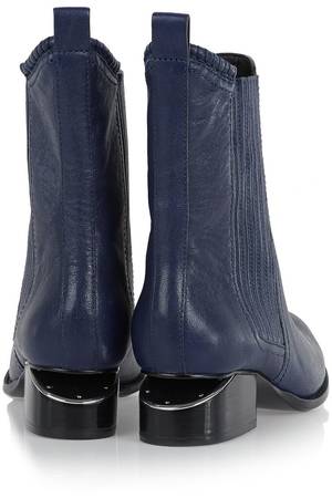 Flat Boots - Alexander WangAnouck cutout-heel leather ankle bootsback