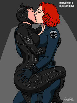 Black Widow Catwoman Porn - Catwoman x Black Widow 3 [Commission] by Kaywest on DeviantArt
