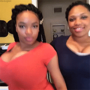 big stupid black tits - Dumb bitches shaking their big black tits Tumblr Porn