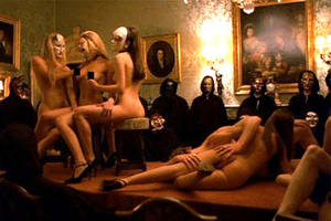 celebrity swingers party - A sex party in the film Eyes Wide Shut