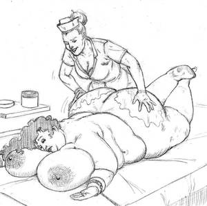 Bbw Sex Drawings - Forcefully fattened kidnapped women deserve the occasional ass massage.
