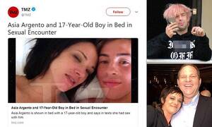 Asia Argento Porn - Asia Argento Admits to Sex with 17 Year Old in Leaked Texts. :  r/entertainment
