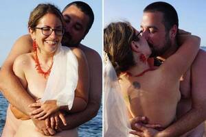 french nude beach couples - Bride and groom wed in a naked beach ceremonyâ€¦ complete with nude  bridesmaid, best man and registrar | The Irish Sun