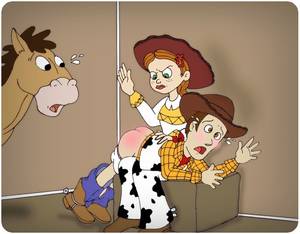 bare ass spank cartoon - Bad Toy Story(unknown artist)