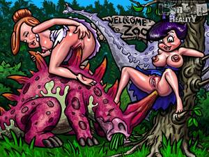 Cartoon Dinosaurs Porn - Wilma and her friend enjoys fucking with - Popular cartoon porn - Picture 3