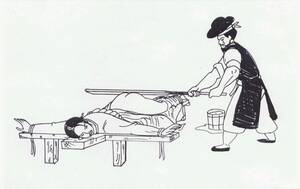 Chinese Drawing Porn - bondage spanking bench used for judicial corporal punishment in medieval  China