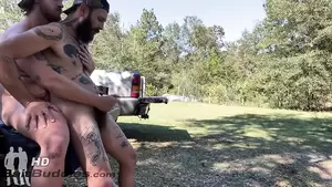 Amateur Gay Male Redneck Porn - Redneck buds flip fuck after work on their truck | xHamster