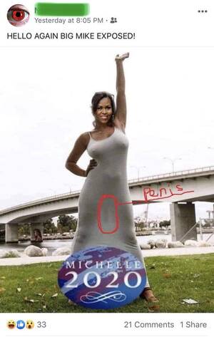 Michelle Obama Tits - Why do they keep pushing this? : r/forwardsfromgrandma