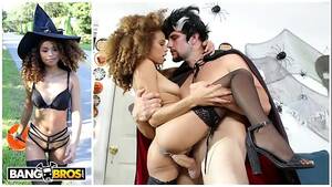 black horny pussy trick or treat - BANGBROS - Beautiful Black Babe In Sexy Halloween Outfit Trick or Treating  - XNXX.COM