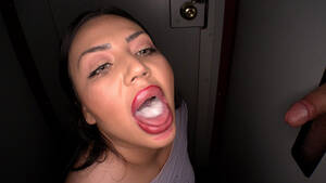 latina swingers who swallow - Curvy Latina Loves Swallowing Gloryhole Cum Â« Porn Corporation â€“ New Porn  Sites Showcased Daily!