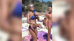 Brazilian Reporter Women Porn Stars - Brazilian TV star interviews topless sunbathers on the beachâ€¦ but she's the  one whipping viewers into a frenzy