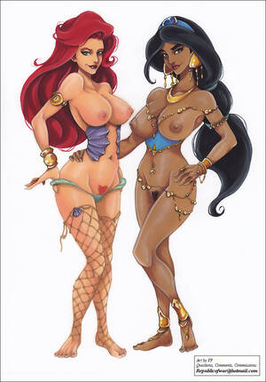 Disney Lesbian Ariel And Jasmine - Ariel & Jasmine BFF by vp1940 - Hentai Foundry
