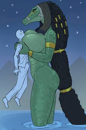 Anthro Reptile Porn Girl - Dispite their small size humans produce a immense amount of body heat.  Which activates the almonds of many species. : r/humansarespaceorcs