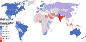 Most Racist Porn Ever Made - Map of the world's most and least racially tolerant countries [1248 x 617]  : r/MapPorn