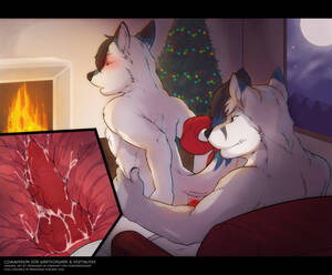Christmas Furry Porn Gay Sex - Rule 34 - anal anal sex anthro blush canine christmas christmas tree closed  eyes cum cum inside erection fireplace fox from behind fur furry gay hair  holidays knot male moon nude open