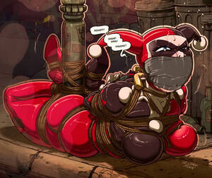 Anime Forced Anal Bondage Humiliation - Harley Quinn Tape Gag Latex Bondage Humiliation Gagged < Your Cartoon Porn