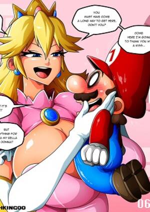 mario shemale - Princess Peach- Thanks You Mario - Porn Cartoon Comics