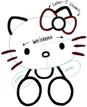 Hello Kitty Chan Porn - How to Draw Hello Kitty Sitting with Simple Steps for Kids
