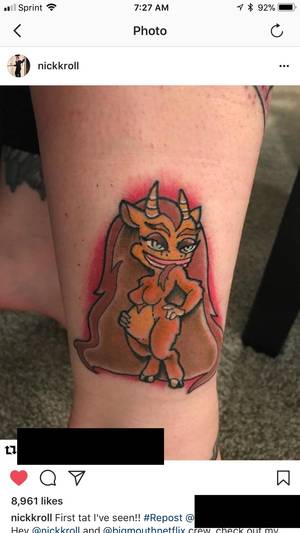 Large Mouth Porn - PhotoBig Mouth Hormone Monstress tattoo ...