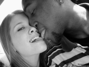 close up interracial kiss - Black gangbang with redhead ...