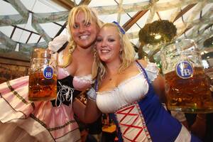 German Oktoberfest - Tourists slammed for ruining Oktoberfest with 'porno dresses'