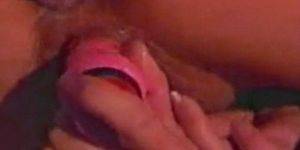 dildo and cock in ass - amateur anal sex-close up DP-cock in ass and dildo in pussy