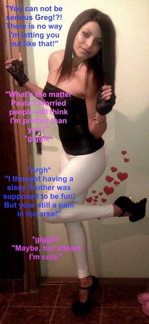 Boots Porn Captions - pink and frilly: He's Still a Pain.