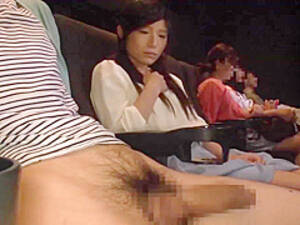 asian handjob in movie theater - japanese girl dick looking movie theater - VJAV.com