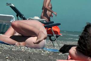 monica dibbin amateur naked beach - naked retro nudist beach