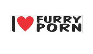 Furry Porn 1080p - Amazon.com: I love furry porn funny vinyl decals bumper stickers: Automotive