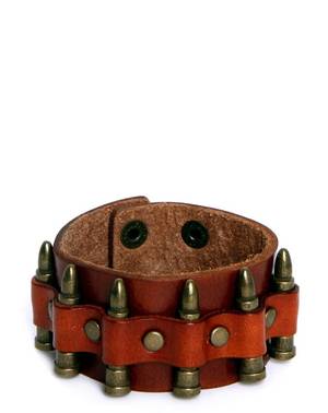 Chain Belt Porn - Tan Bullet Belt Bracelet