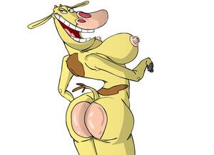 Cow And Chicken Porn Xxx - Rule 34 - animal ears animal tail anthro ass big breasts blonde hair bovine  breasts cartoon network cow (character) cow and chicken eevo furry hair  hooves horns huge breasts looking at viewer