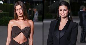 Leno Selena Gomez Porn Captions - Hailey Bieber & Selena Gomez Pose In Photos Together At Gala