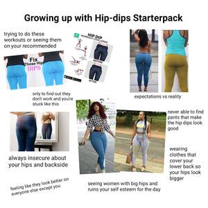 naked chubby girls ass - Growing Up with Hip-dips Starterpack : r/starterpacks