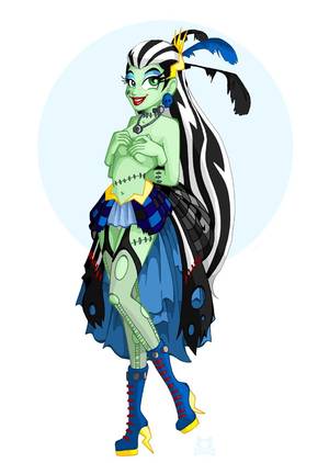 cartoon monster high girls nude - Mistress' of Monster High - Frankie Stein by LillyKitten