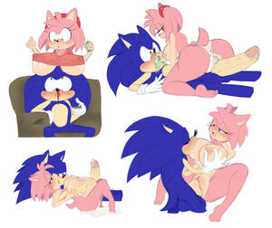huge cock toon inflation - amy_rose anthro areola ass balls belly_expansion big_ass big_balls  big_breasts blood bluechika blush breast_expansion breasts color cum
