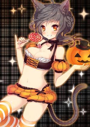 naked anime halloween - HAPPY HALLOWEEN~~â˜† anime art. . .halloween costume. . .neko
