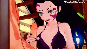 hentai demon handjob - Demon Slayer Hentai: Daki gives Tanjiro a Handjob until Huge Cum Explosion  on Face - Pornhub.com