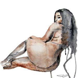 big black nude art - Black Woman Art Curvy Nude Art Big Butt Figurative Painting Naked Curvy  Woman Black Woman Art. - Etsy
