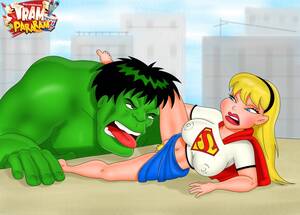 cartoon super girl nude - Porn Hulk having fun with Supergirl - Silver Cartoon - Picture 1