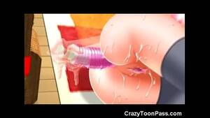 anal sex orgasm animated - 3d Teen Get Anal Orgasms With Toys - XAnimu.com