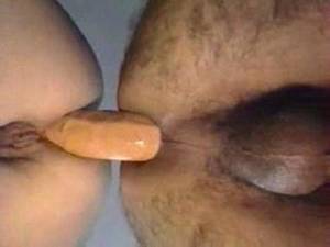 homemade wife double penetration with dildo - dildo penetration in asshole,deep dildo insertion,huge toy penetration in  asshole,long